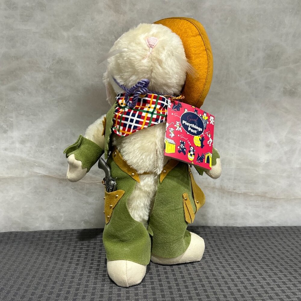NIB Gund Playthings Past Collection: My Name is/Je m'appelle Cowboy Rabbit #9551